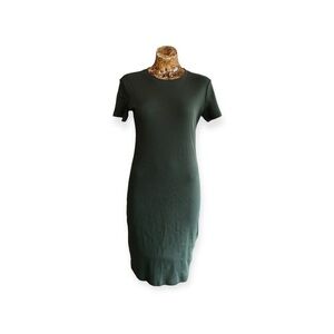 Zara dress green short sleeve stretch large